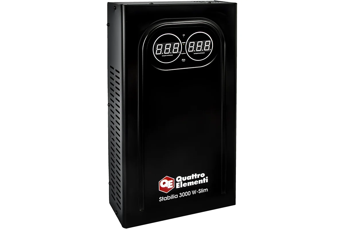 фото Стабилизатор напряжения настенный Stabilia 3000 W-Slim (3000 ВА, 140-270 В) QUATTRO ELEMENTI