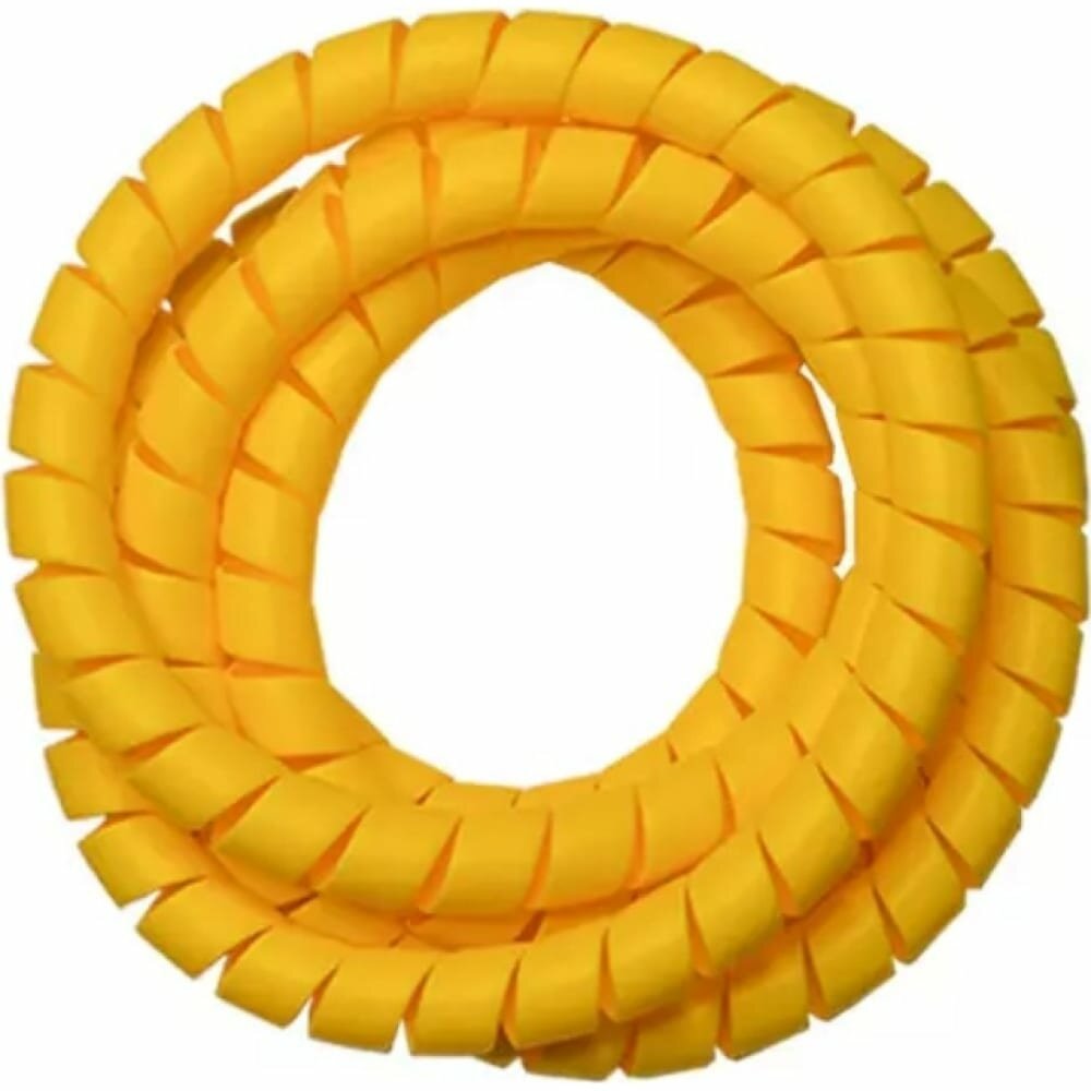 PARLMU спиральная пластиковая защита SG-20-C12-k5, полипропилен, размер 20, выпуклая поверхность, цвет желтый, длина 5 м PR0700200-5