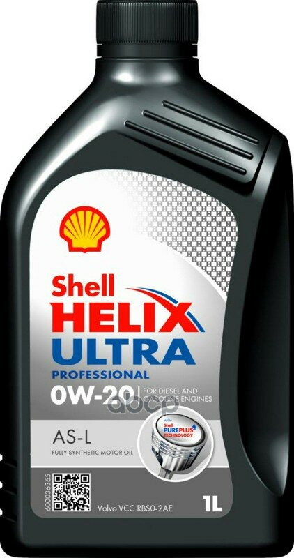 Shell Масло Моторное Shell Helix Ultra Professional 0W-20 1Л.