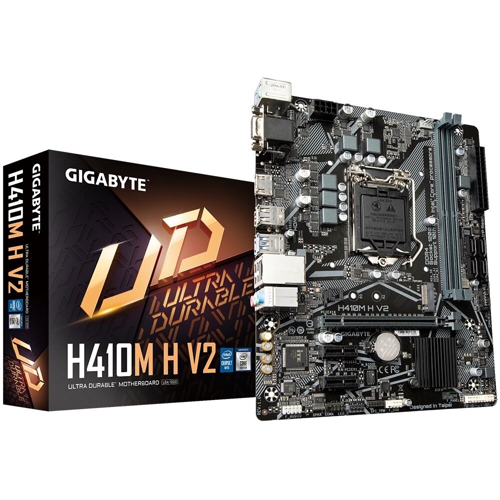Материнская плата Gigabyte H410M H V2, RTL уц-2-7