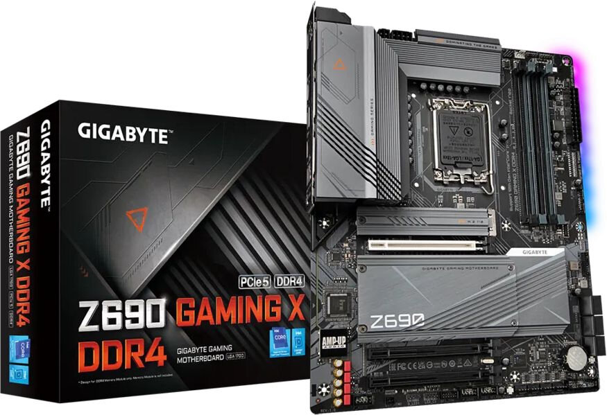 Материнская плата Gigabyte Z690 GAMING X DDR4 Soc-1700 Intel Z690 4xDDR4 ATX AC`97 8ch(7.1) 2.5Gg RA