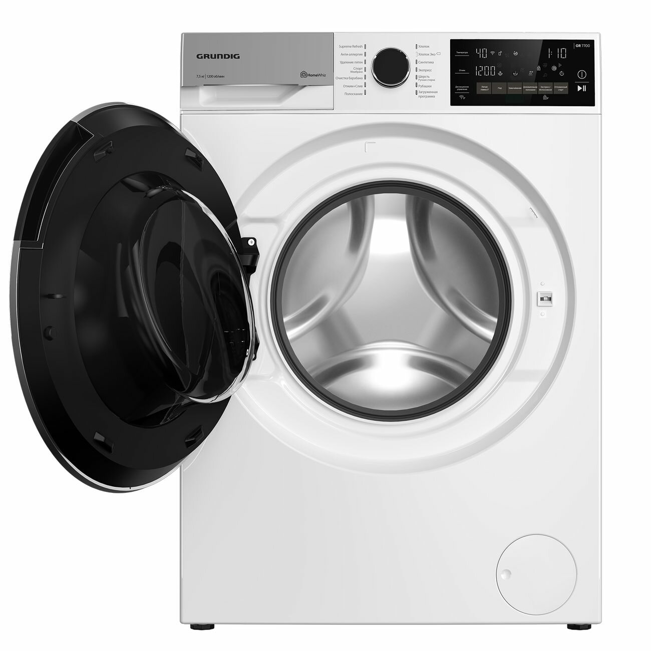 Стиральная машина узкая Grundig GW7 P77H21 W - фотография № 2