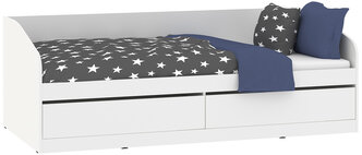 Кровать Hoff Акварель, 204,2х70х94,6, цвет белый