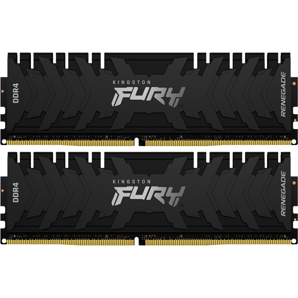 Модуль памяти DIMM 64Gb 2х32Gb DDR4 PC25600 3200MHz Kingston Fury Renegade Black (KF432C16RBK2/64)