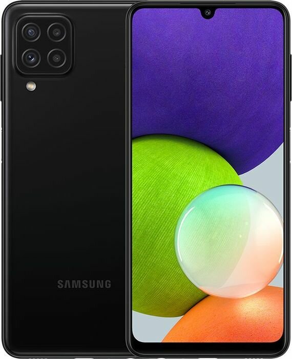 Смартфон Samsung Galaxy A22 4/64Gb (SM-A225FZKDCAU), черный