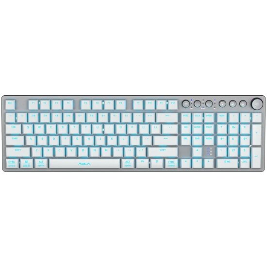 Клавиатура Aula F2090 беспроводная/проводная White (80003617)