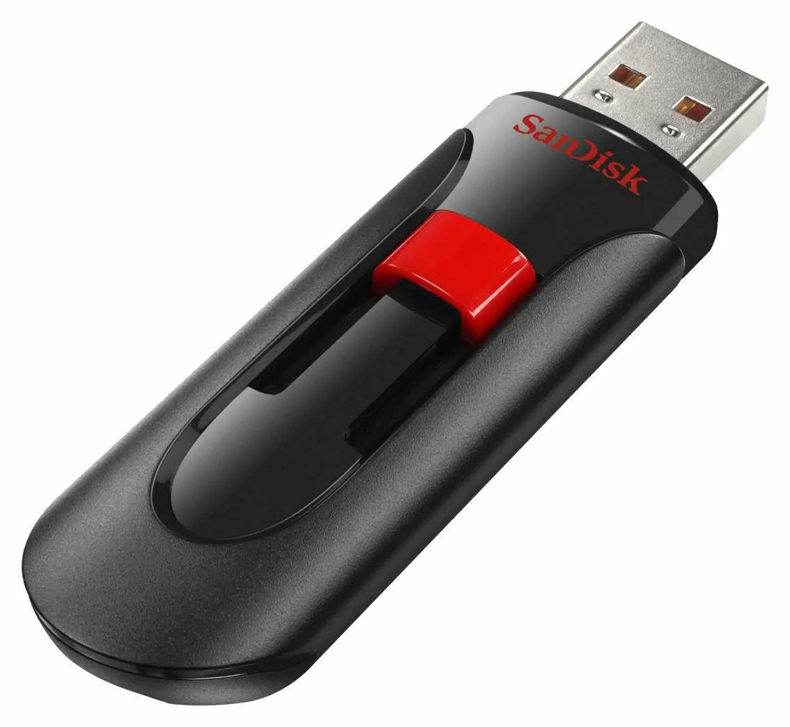 Флеш диск SanDisk Cruzer Glide 128GB USB2.0 черный