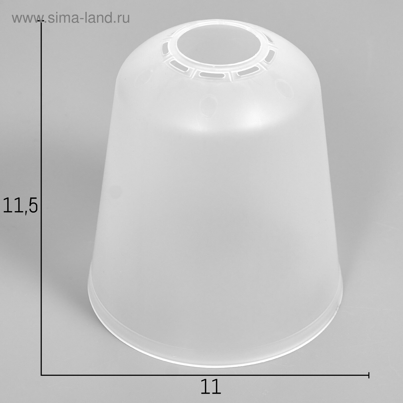 фото Плафон универсальный "Цилиндр" Е14/Е27 прозрачный 11х11х12см