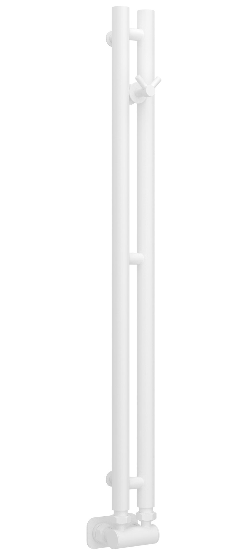 Полотенцесушитель водяной Сунержа Нюанс EU50+, 840x50, белый матовый 30-0212-0840 - фотография № 1