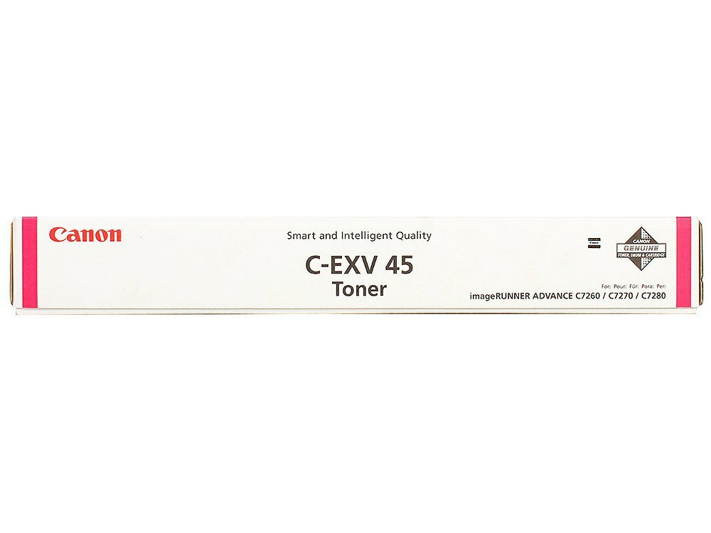 Тонер CANON C-EXV45 TONER M EUR пурпурный