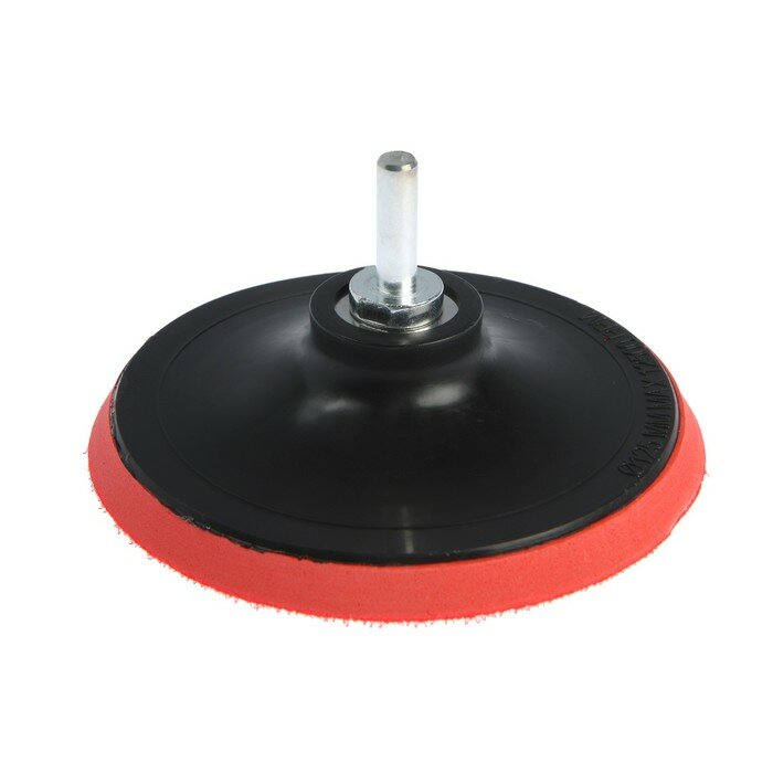 фото Насадка с липучкой для дрели и УШМ ЛОМ, М14, с адаптером, 125 мм