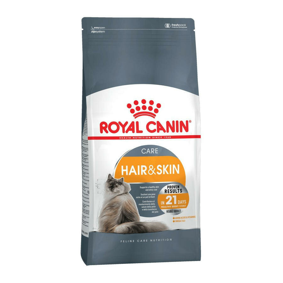 Сухой корм ROYAL CANIN HAIR & SKIN CARE для взрослых кошек при аллергии 0,4 кг.
