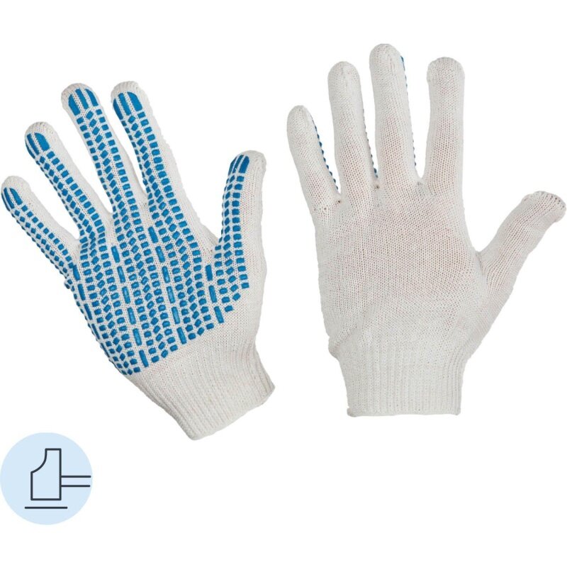 Защитные перчатки КНР "Протектор", трикотаж, 4 нити, 42 г, 10 класс, 10 пар