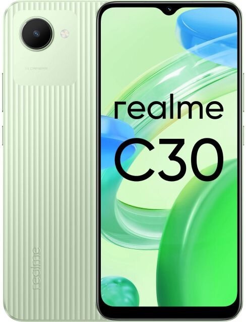 Смартфон realme C30 4/64 ГБ, зеленый (RU)