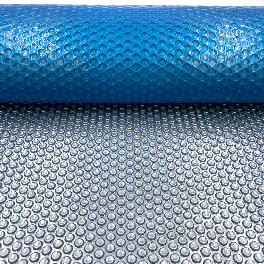 Пузырьковое покрывало Reexo Silver Cut серебристо-голубой 400 мкр для бассейна размером 3*5 м цена - за 1 шт