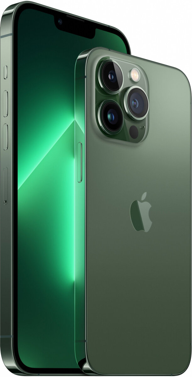 Смартфон Apple A2641 iPhone 13 Pro Max 256Gb 6Gb альпийский зеленый моноблок 3G 4G 1Sim 6.7" 1284x2778 iOS 15 12Mpix 802.11 a/