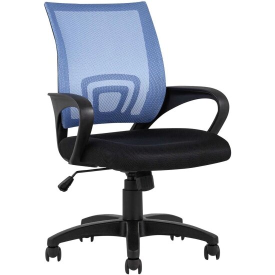 Кресло офисное стул груп TopChairs Simple, голубое