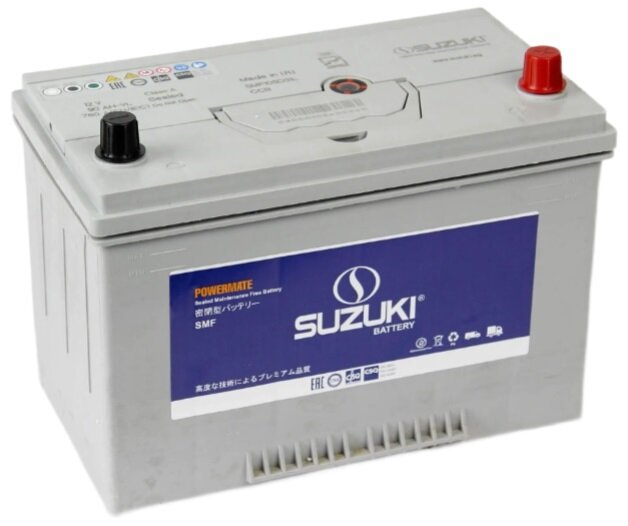 Аккумуляторная батарея SUZUKI 6СТ-90.0 (105D31L) (обратная полярность бортик азиатский типоразмер)