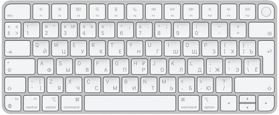 Клавиатура Apple Magic Keyboard with Touch ID (MK293RS/A) серый