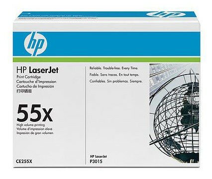 Тонер Картридж HP 55X CE255X черный (12500стр.) для HP LJ P3015