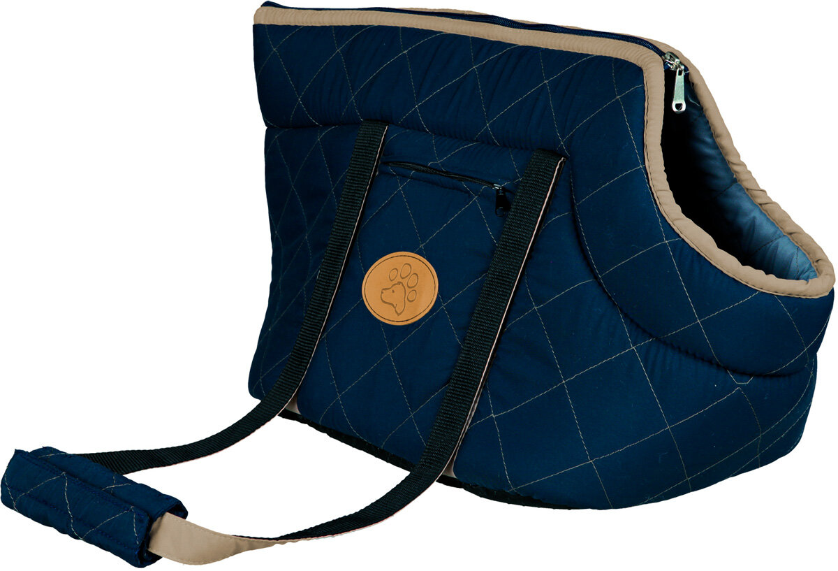 фото Сумка переноска Trixie Victoria тёмно-синяя/голубая 26 х 29 х 50 см (1 шт)