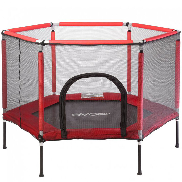 Батут EVO JUMP Baby 160 см red/black