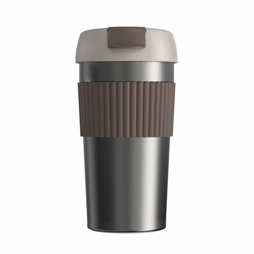 Термостакан-непроливайка KissKissFish Rainbow Vacuum Coffee Tumbler, (коричневый).