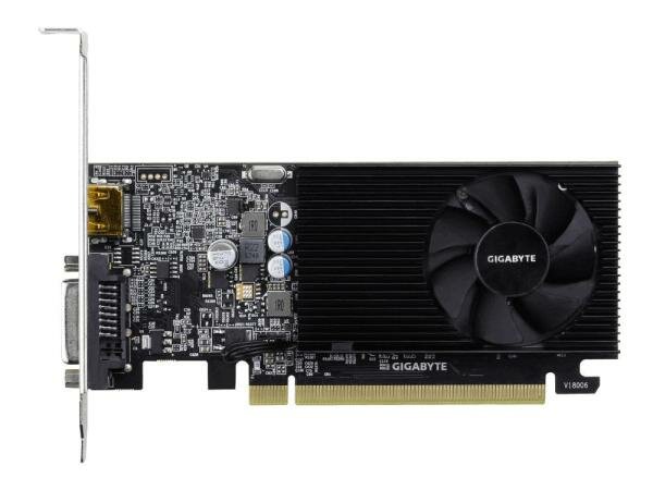 Видеокарта GigaByte GeForce GT 1030 NVidia GeForce GT 1030 PCI-E 2048Mb DDR4 64 Bit Retail (GV-N1030D4-2GL)