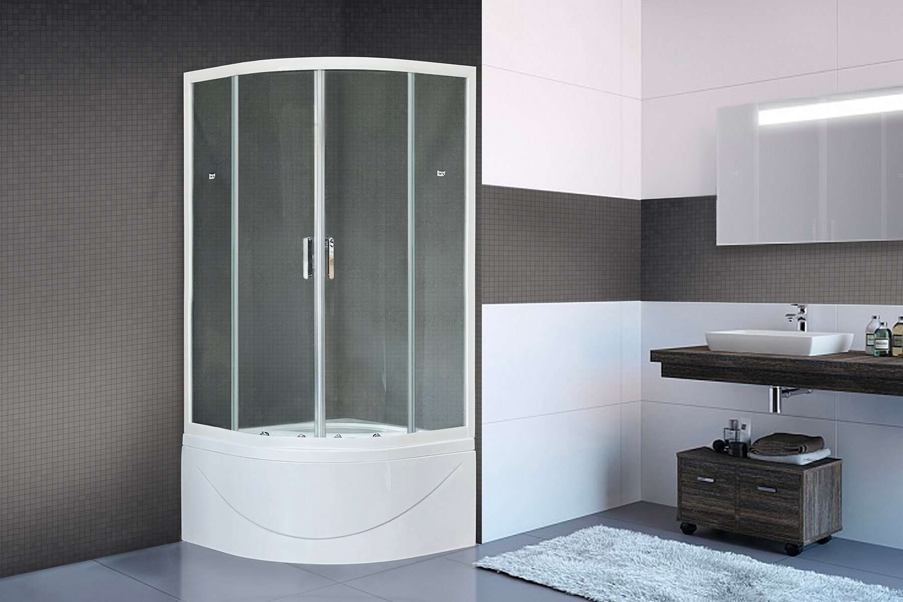   Royal Bath RB90BK-T 90x90