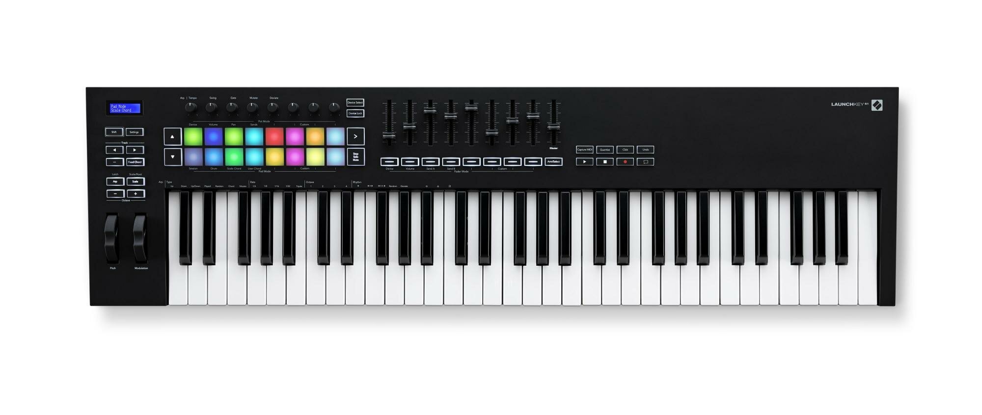 Midi-контроллер novation launchkey 61 mk3