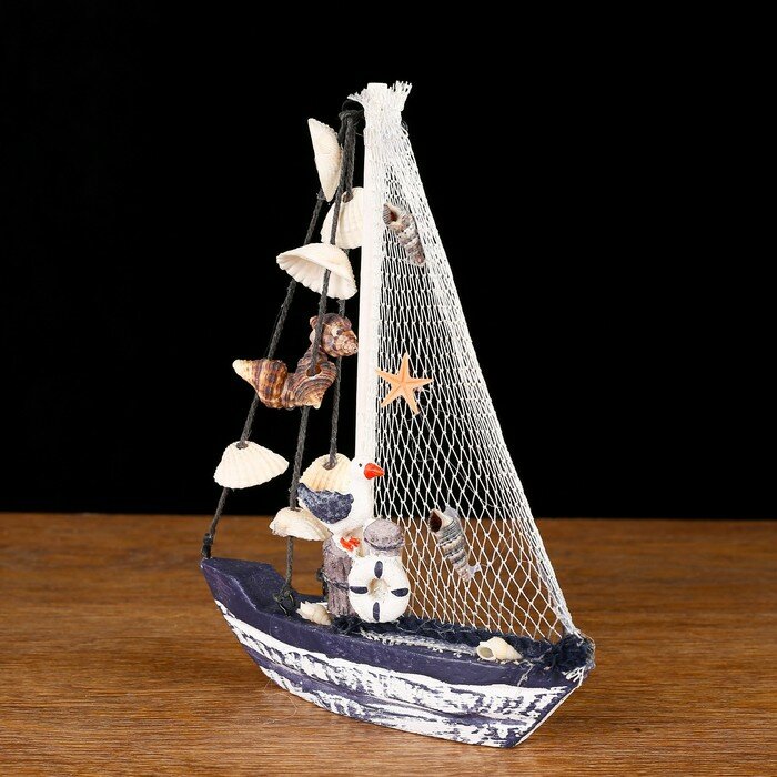 Яхта сувенирная малая «Ливадия», 14 × 3,5 × 18,5 см - фотография № 2
