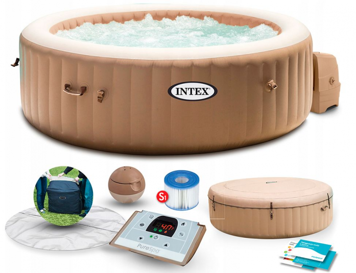 Бассейн-джакузи надувной Intex PureSpa Bubble Therapy 28426