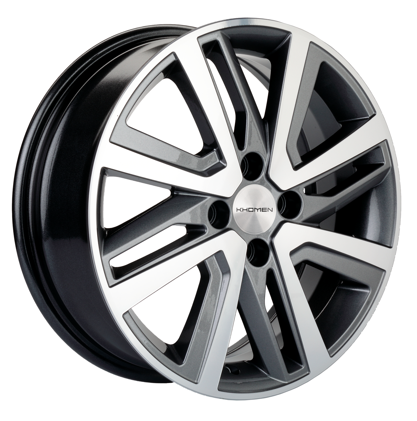 Khomen Wheels KHW1609 6x16 4x100 ET50 Dia60.1 Gray-FP ()