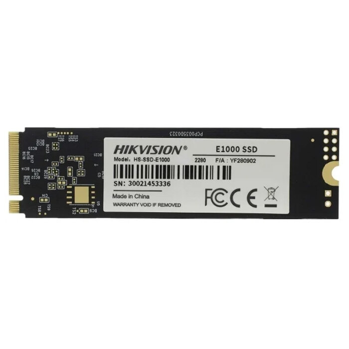 SSD-накопитель Hikvision 512Gb PCIe NVMe HS-SSD-E1000/512G/bulk