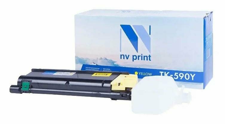 Картридж лазерный NV-Print TK-590 желтый