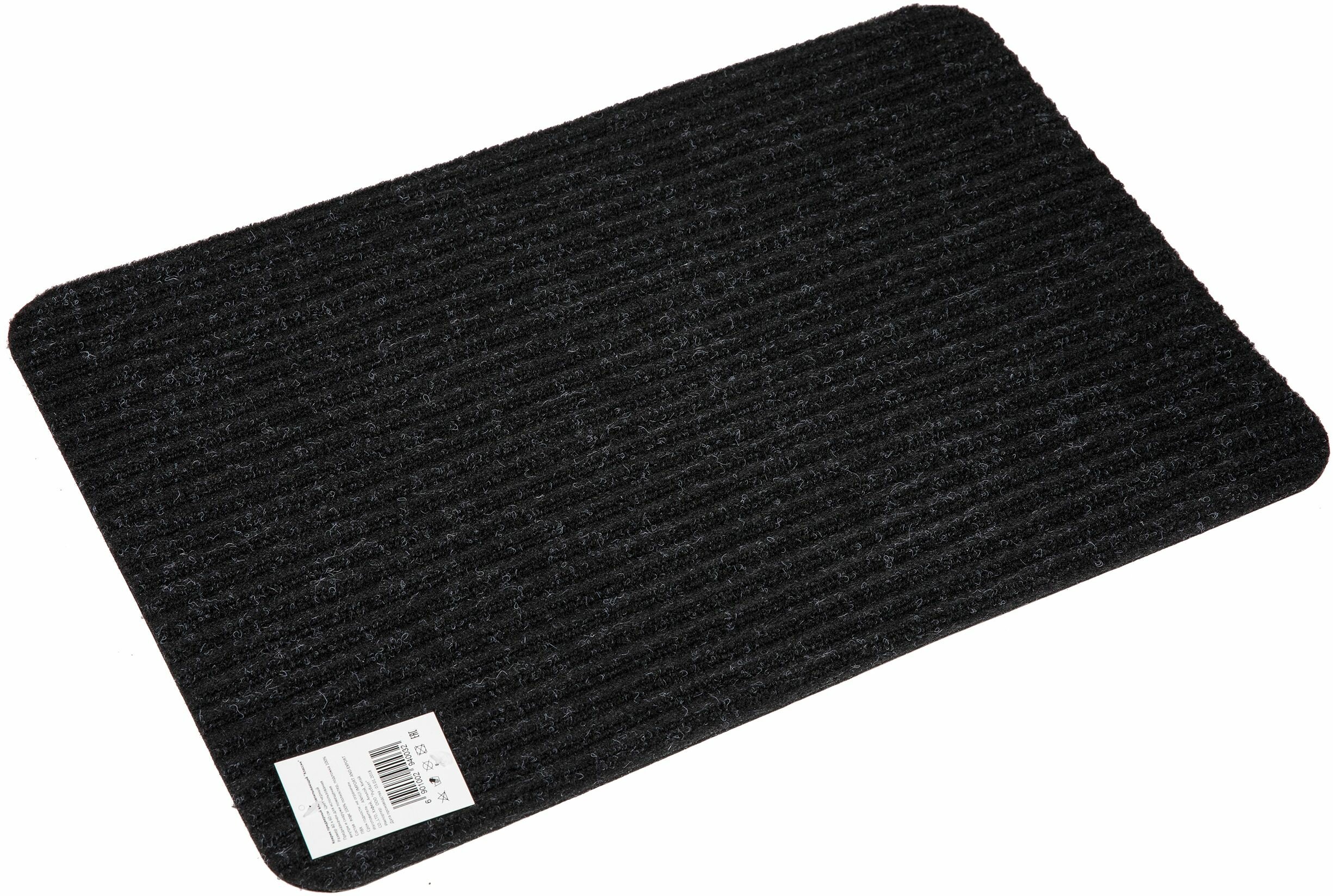 Коврик грязезащитный 40х60 см черный (Double stripe doormat 40х60 Black)