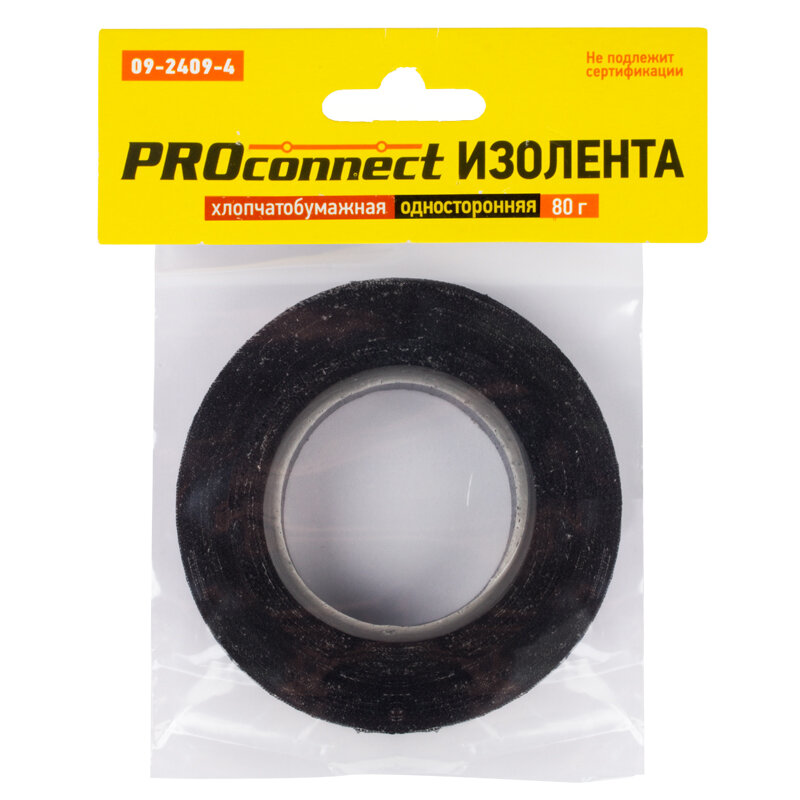 ProConnect Изолента ХБ PROconnect 18 х 0,35 мм, (ролик 11,3 м/80 г) (2-ПОЛ)