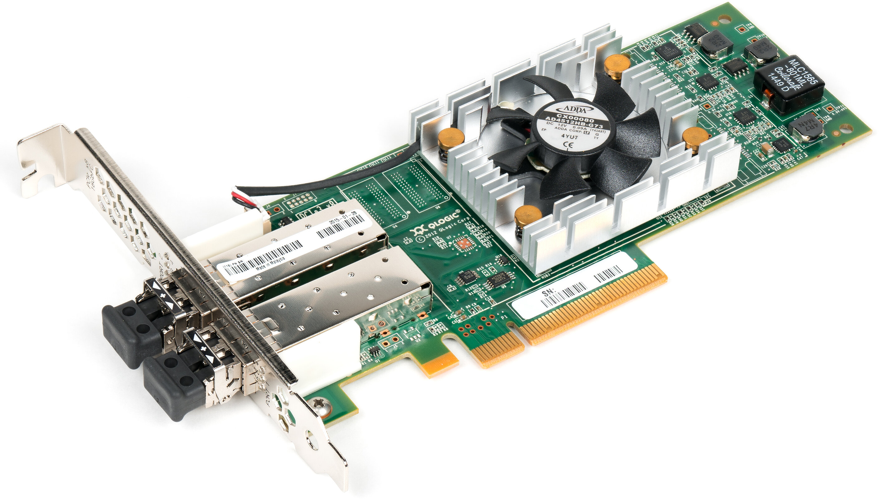 Qlogic Сетевой адаптер Qlogic QLE2672-CK PCIe 3.0, x8, Dual / 2-ports, 16GFC, SR-Optic, Low Profile