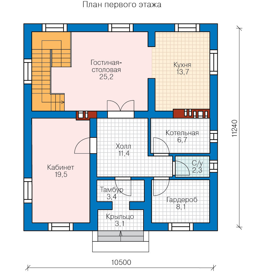 57-23B-Catalog-Plans - Проект двухэтажного дома из газобетона