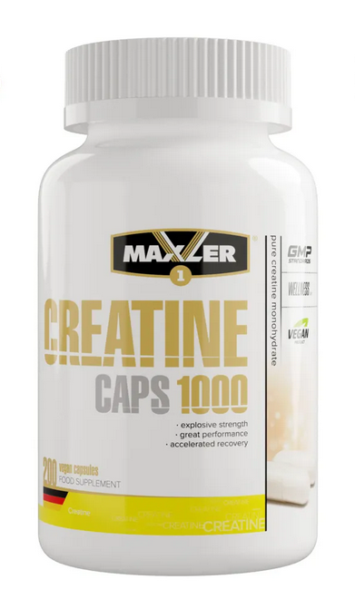 Креатин моногидрат Maxler Creatine Caps 1000, 100 вегетарианских капсул