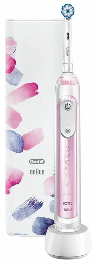 Зубная щетка электрическая Oral-B Genius X Special Edition белый/розовый 80333071