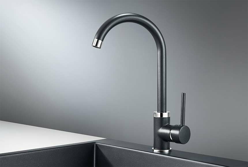 Смеситель кухонный GRANULA 2125 Шварц