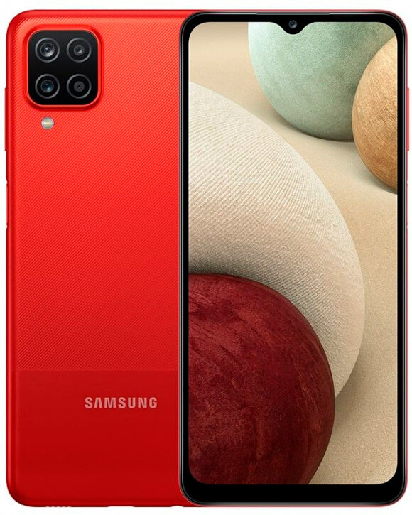 Смартфон Samsung Galaxy A12 SM-A127F 32Gb 3Gb красный 3G 4G 2Sim 6.5" LCD 720x1600 And10 48Mpix 802.