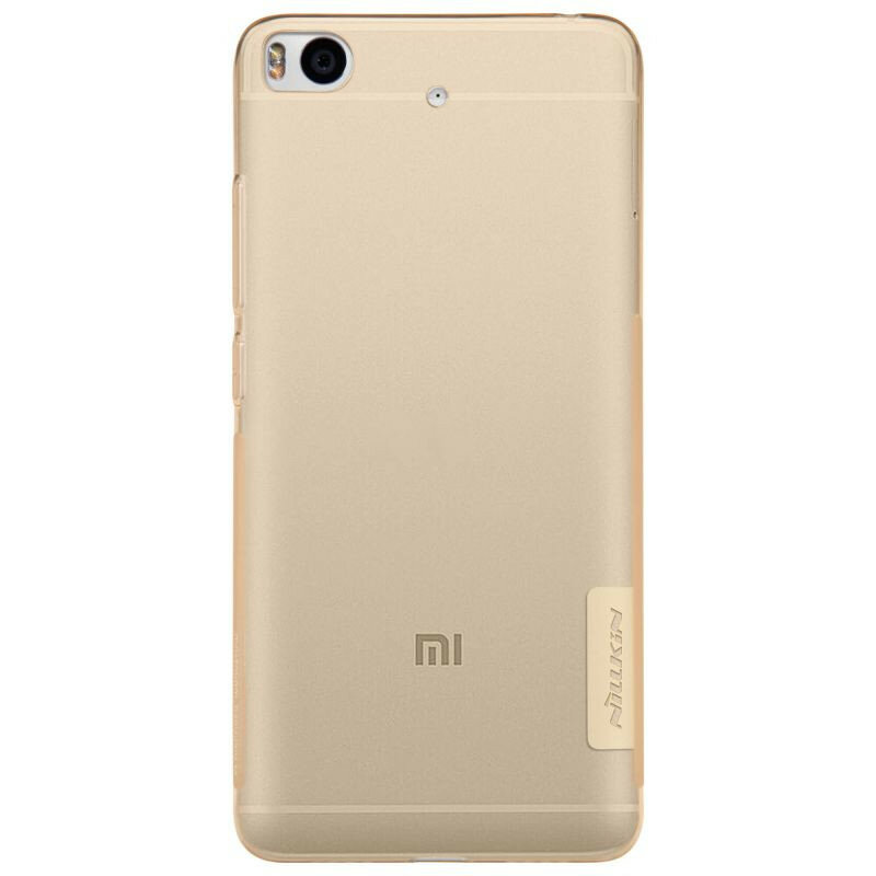 Накладка Nillkin Nature TPU Case силиконовая для Xiaomi Mi5S прозрачно-золотая