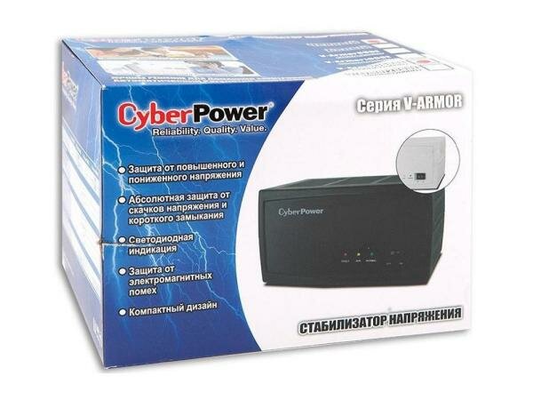 Стабилизатор напряжения однофазный CyberPower V-Armor 1500E