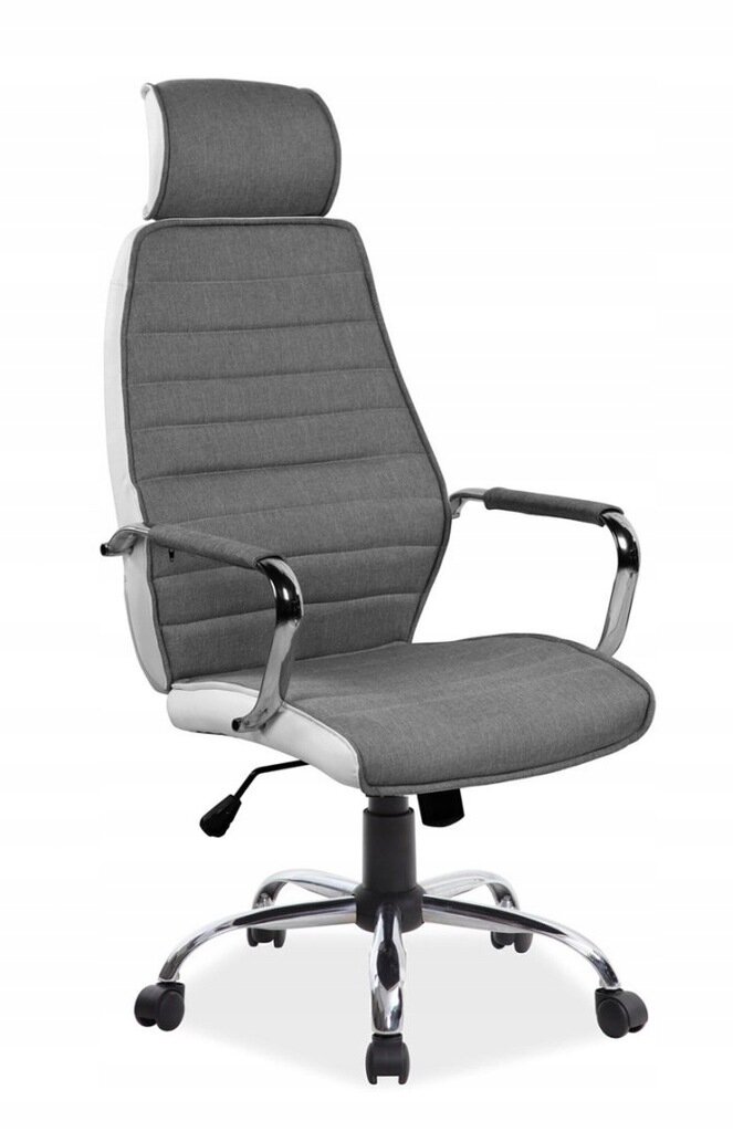 Кресло компьютерное Signal Q-035 (белый/серый) - фотография № 1