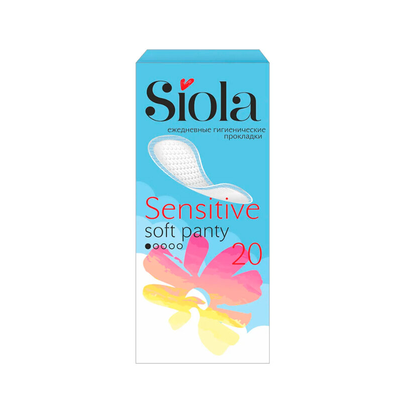 Прокладки ежедневные Siola Sensitive Рanty Soft 1 капель 20 шт