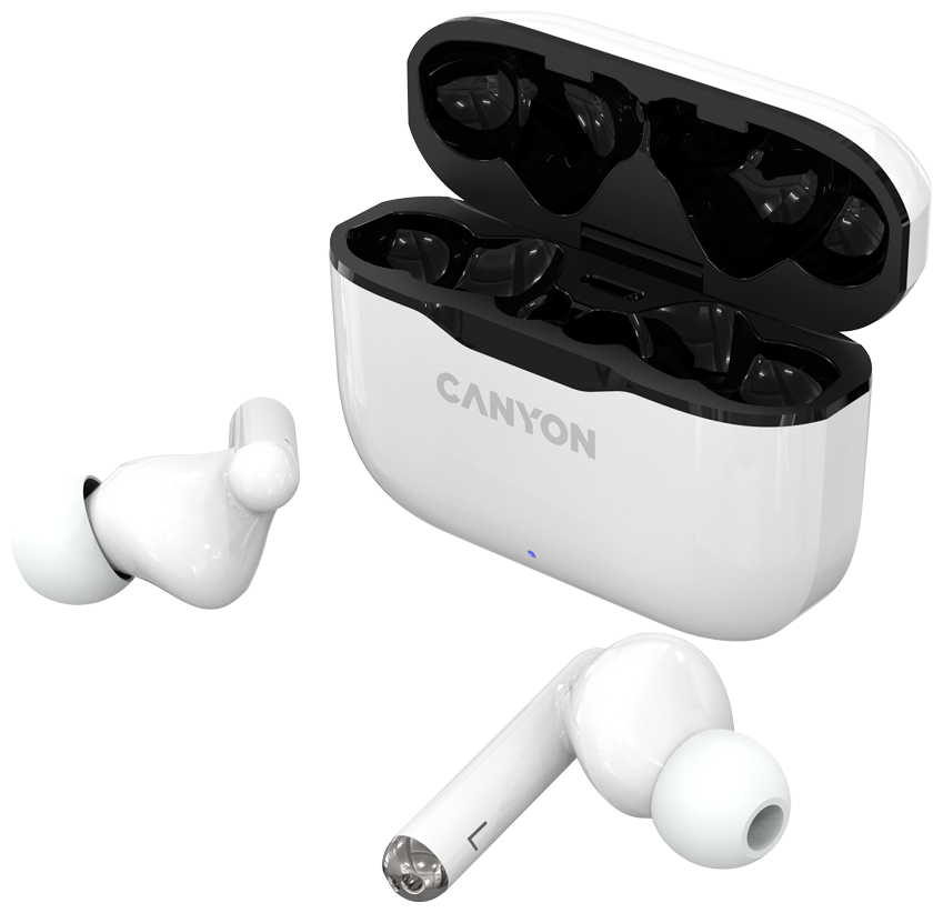 Наушники Canyon TWS-3 Bluetooth headset, with microphone, BT V5.0, Bluetrum Ab5376a2, battery EarBud