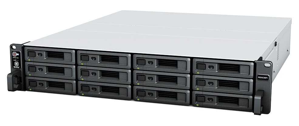 Сетевое хранилище Synology RS2423RP+ стоечный (2U) 12шт. 2.5"3.5" SATA III 216TB BasicRAID 0RAID 1RAID 10RAID 5RAID 6Synology Hybrid RAID 8 GB DDR4 Кол-во сетевые интерфейсов 3шт. 10 Gb/s