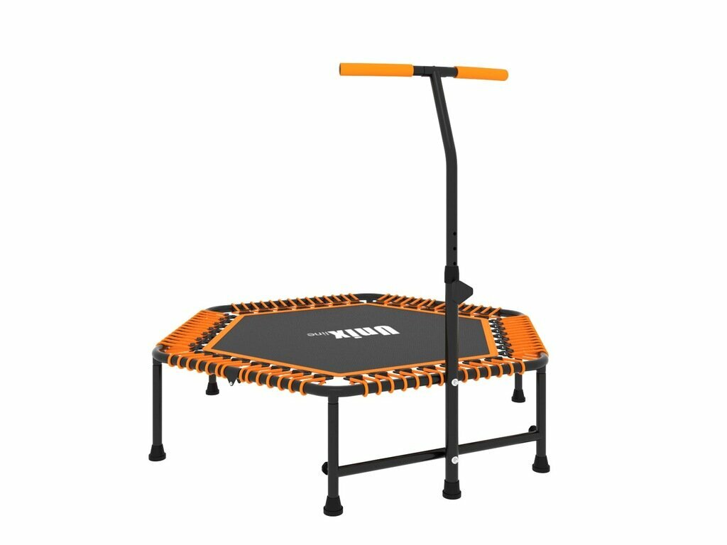 Батут с поручнем Unix Line Fitness 4.3 ft Orange